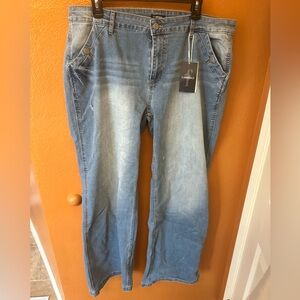 Flannels Women’s Light Blue Wide Leg Jeans